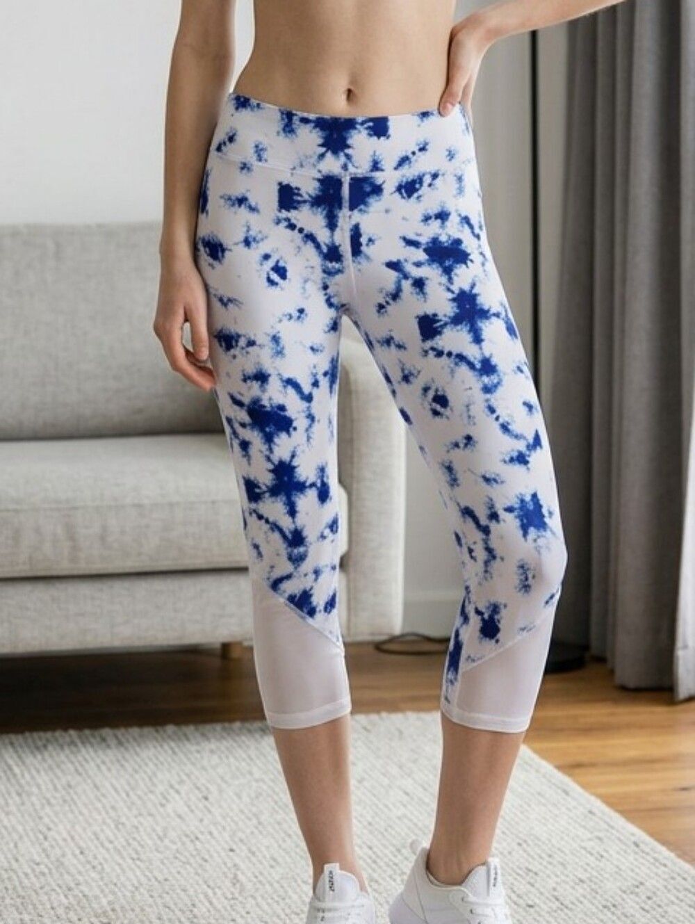 GB Girls Blue Tie Dye Workout Active Legging Gianni Bini Kids Activewear Bottom